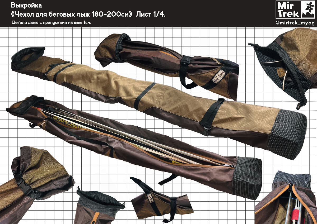Внешний вид модели. Использованная ткань: Oxford210, Robic, Dyneema210.