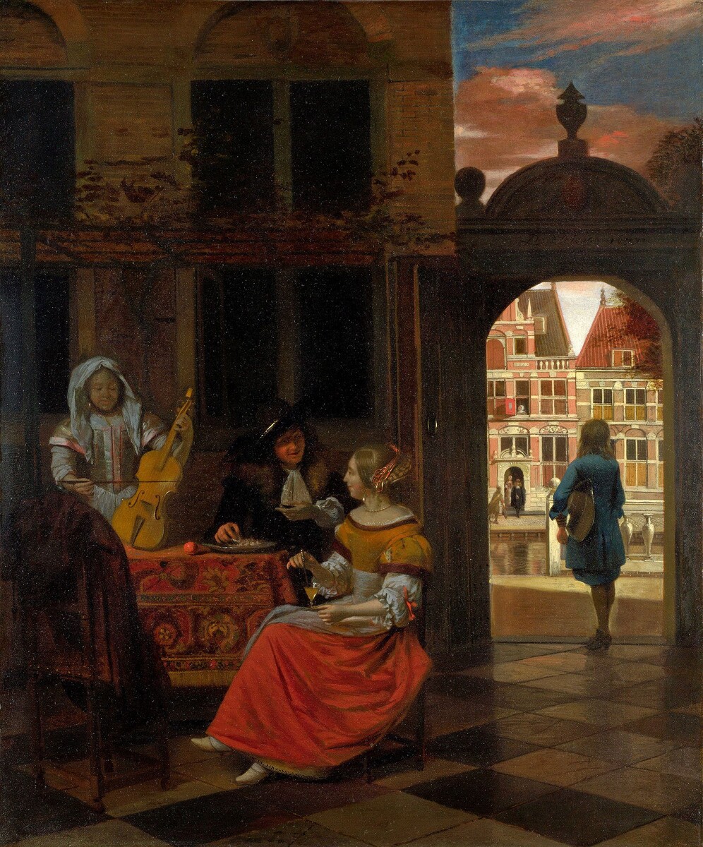 Питер де Хох – «Музыкальная Вечеринка во Дворе»