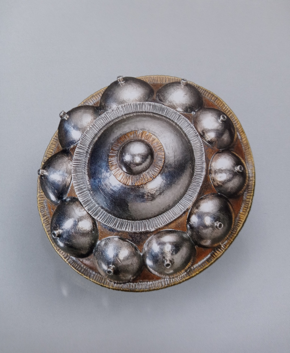 Скугфорс, Олаф (США, род. в Швеции, 1930-1975). Пряжка для ремня "Персидское наслаждение". 1972 год. Серебро, бронза, латунь, медь; ручная работа. 