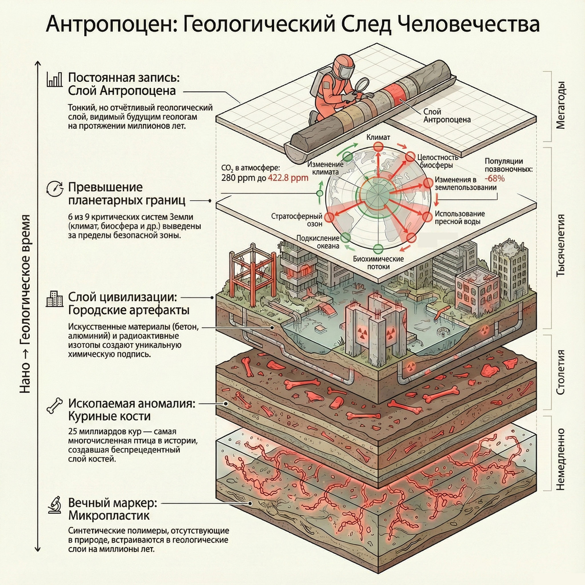 Антропоцен: геологический след человечества