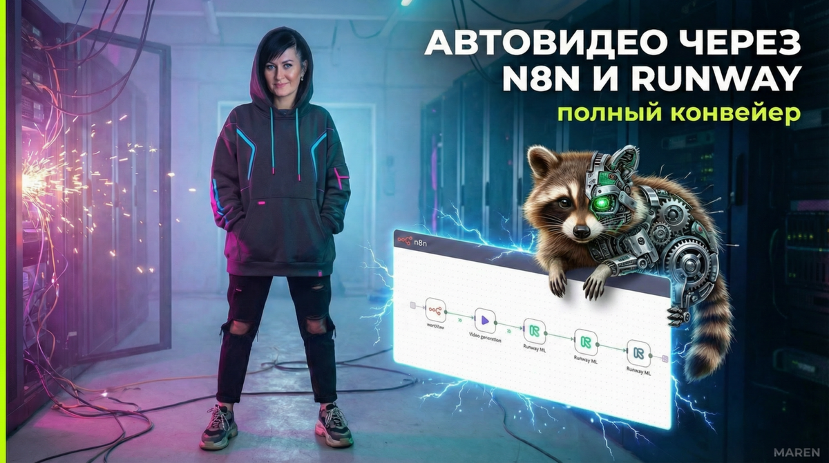    Собираем конвейер для генерации видео в n8n и Runway ML за минуты | Автор: Марина Погодина Марина Погодина
