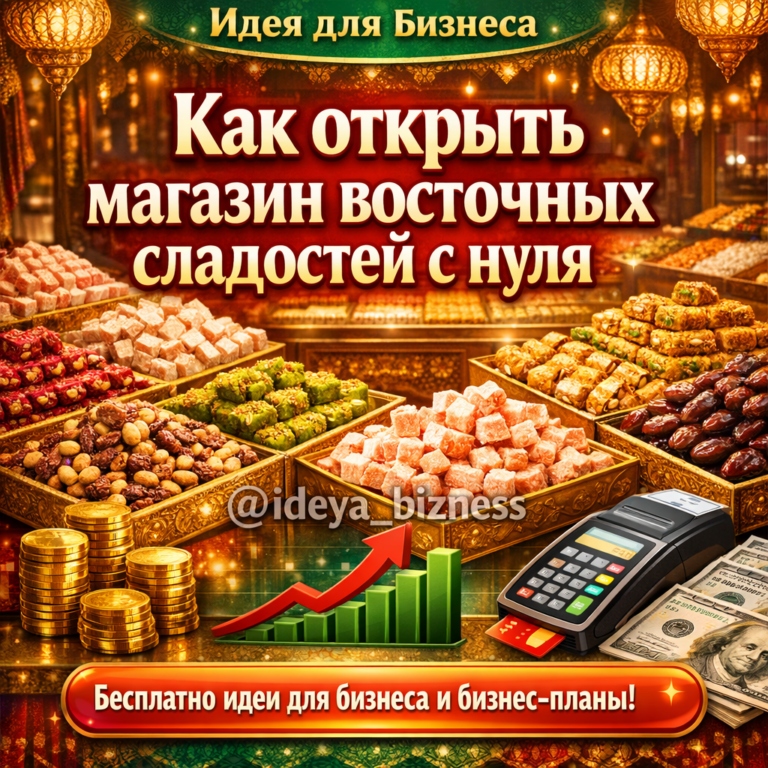    Бизнес-план: Как открыть магазин восточных сладостей с нуля admin