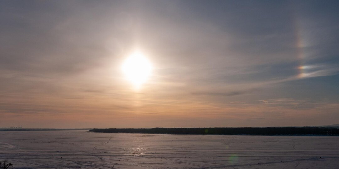 Солнечное гало заметили жители Курортного района
