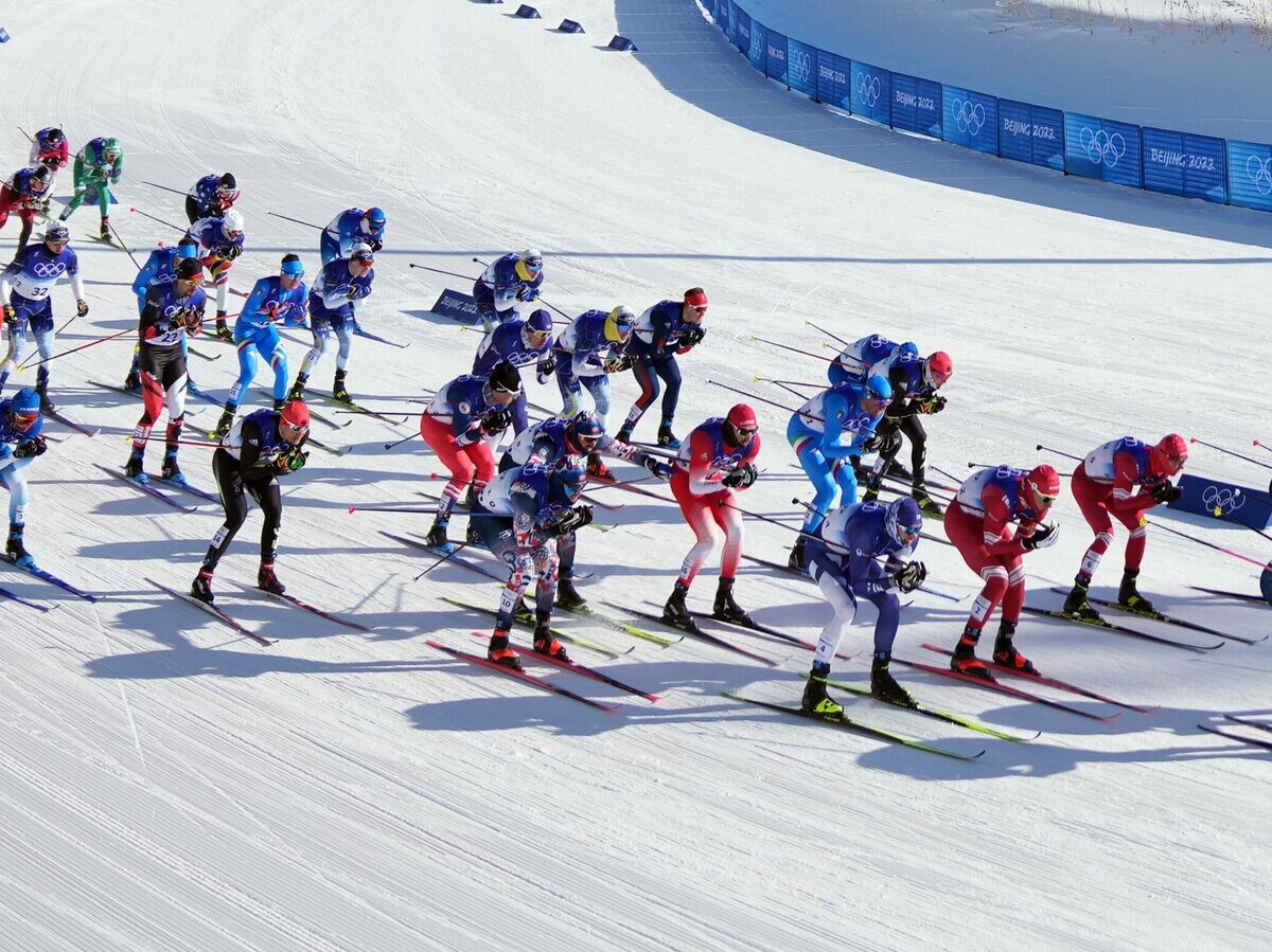    Лыжная гонка на дистанцию 2x15 км на Олимпиаде в Пекине | © РИА Новости / Павел Бедняков