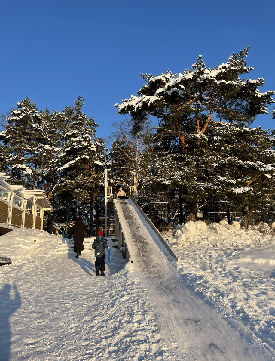 Бесплатные зимние горки в СПб