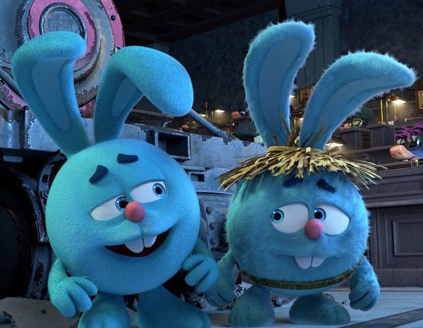 Слева - Крош, справа - Шорк. 