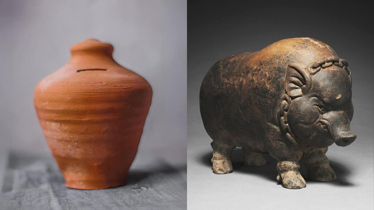     Фото: Wikimpedia.org/Saif Sajid/Shutterstock/FOTODOM То, что мы называем «копилкой», изначально звучало проще — «свинья-банк» (pig bank)