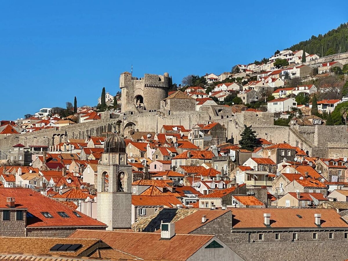 Вид со стен Дубровника, Хорватия. Фото автора 