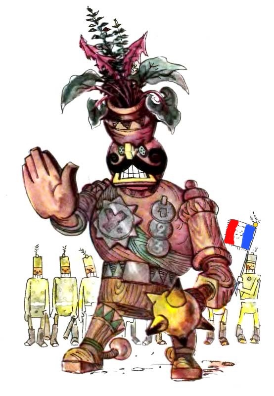 Русский старикашка будет разбит!  Слово генерала!