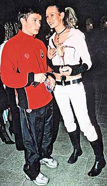 Евгения Лоза с футболистом Маратом Измайловым.