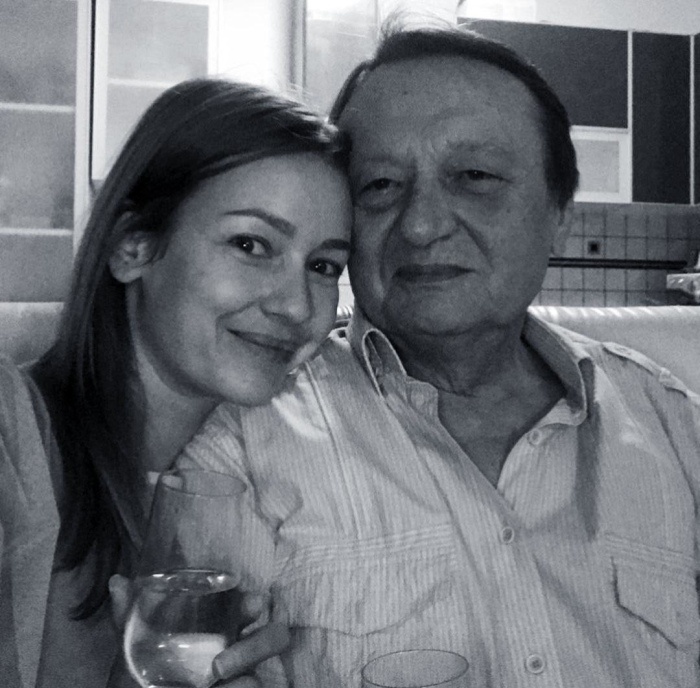 Евгения Лоза с отцом. 