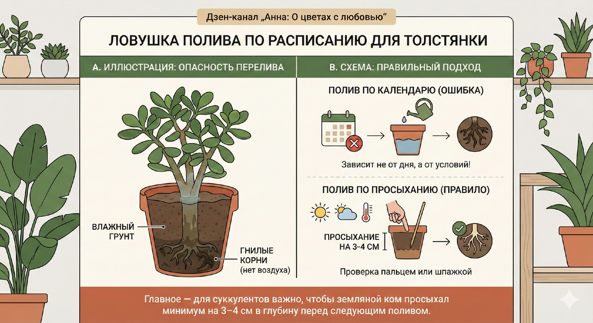 Ловушка полива по расписанию