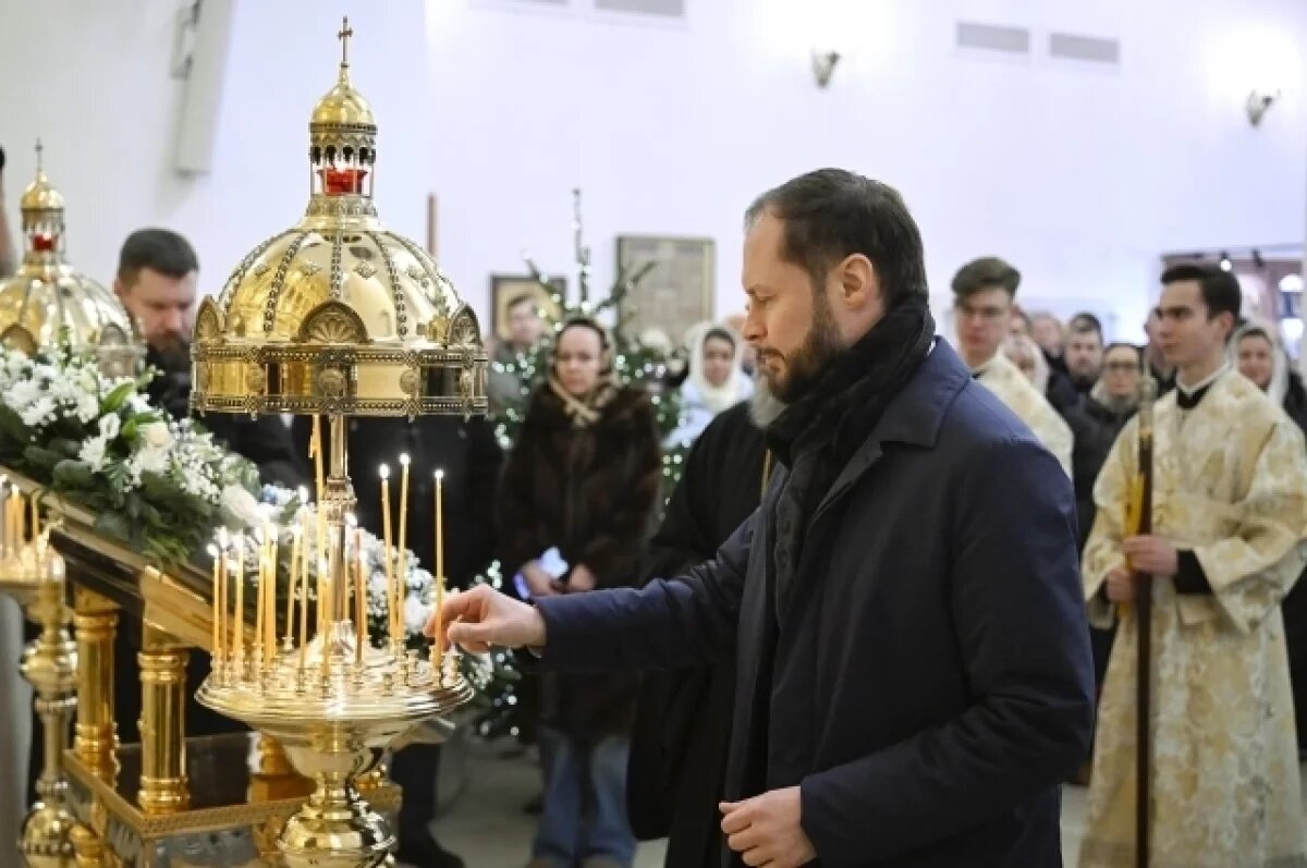    Виталий Королев посетил Рождественское праздничное бдение в Твери