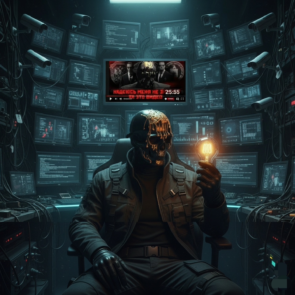 Визуализация созданная автором. Разбор видео «Как ФСБ вас СЛУШАЕТ и КОНТРОЛИРУЕТ».