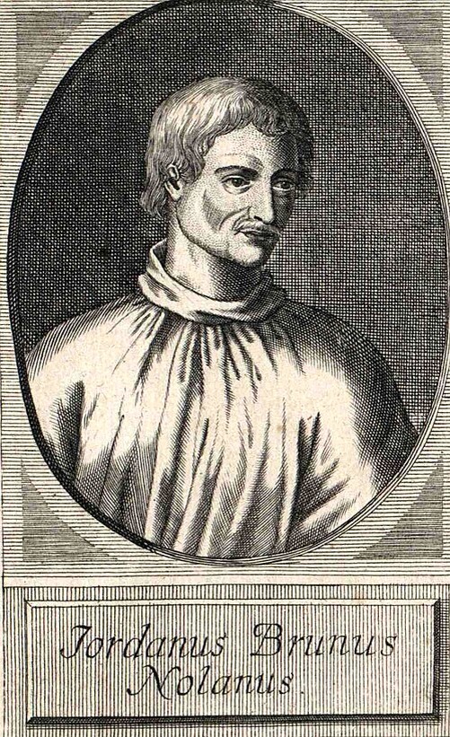 Самое раннее изображение Бруно - гравюра, опубликованная в 1715 году в Германии, предполагаемое на основе утраченного современного изображения.