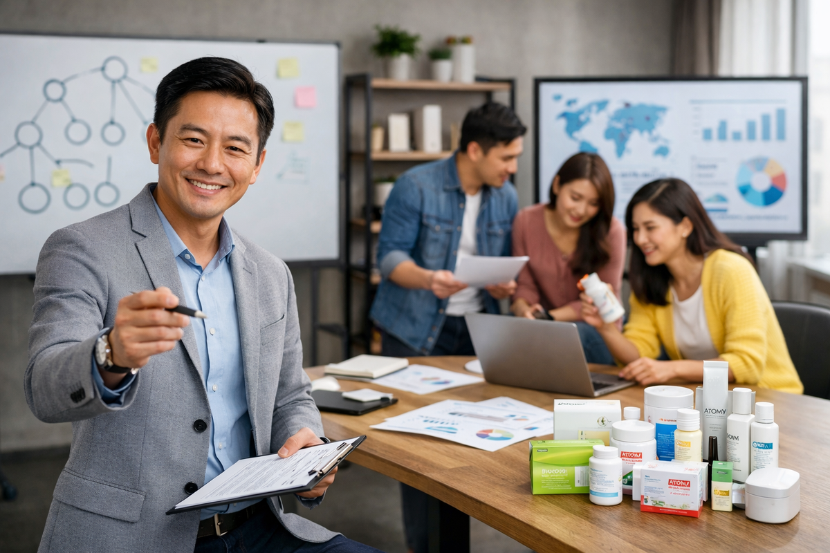 Как дублицировать в Atomy