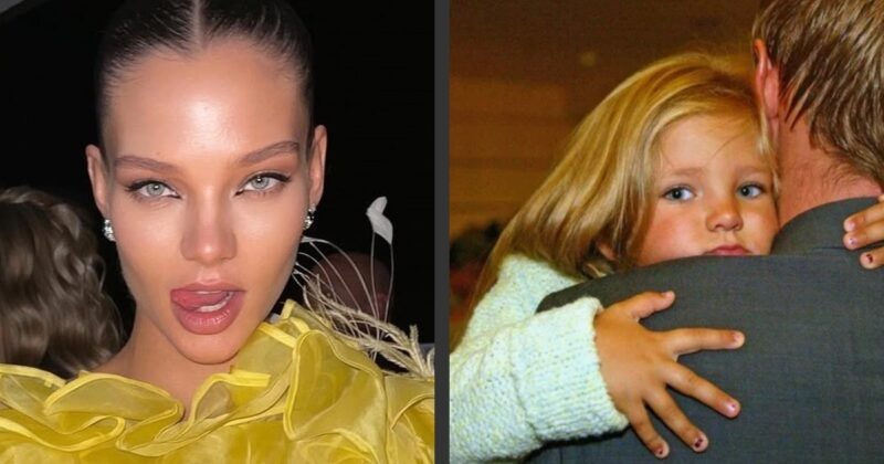    Алеся Кафельникова в детстве с отцом, известным теннисистом Евгением Кафельниковым.