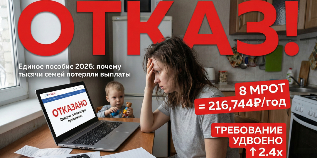 Единое пособие 2026: почему тысячи семей внезапно потеряли выплаты