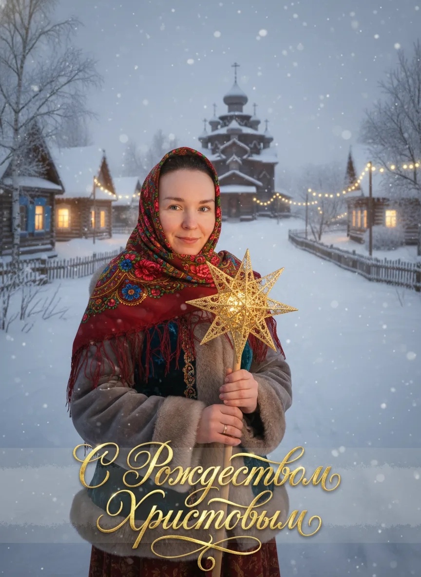 Открытка, сделанная ИИ