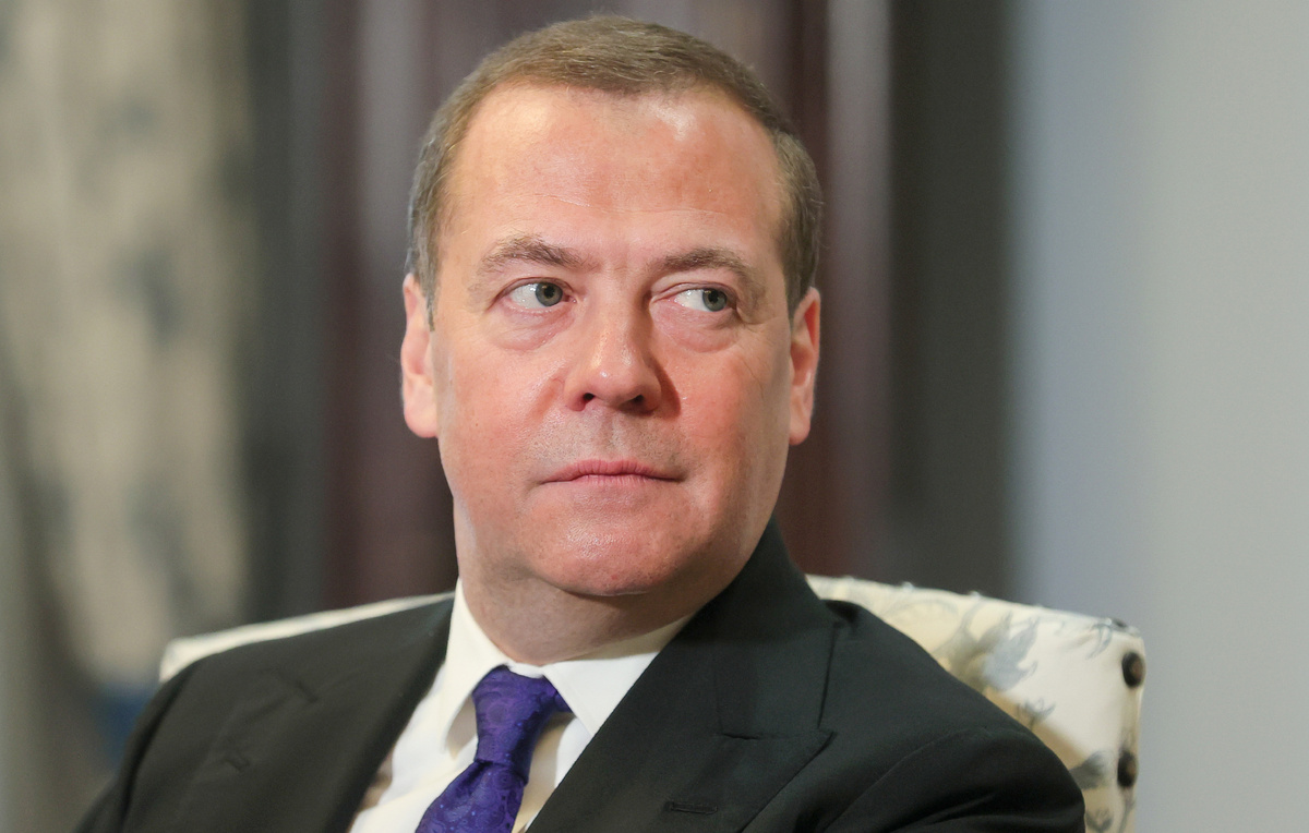    Заместитель председателя Совета безопасности РФ Дмитрий Медведев  Екатерина Штукина/POOL/ТАСС