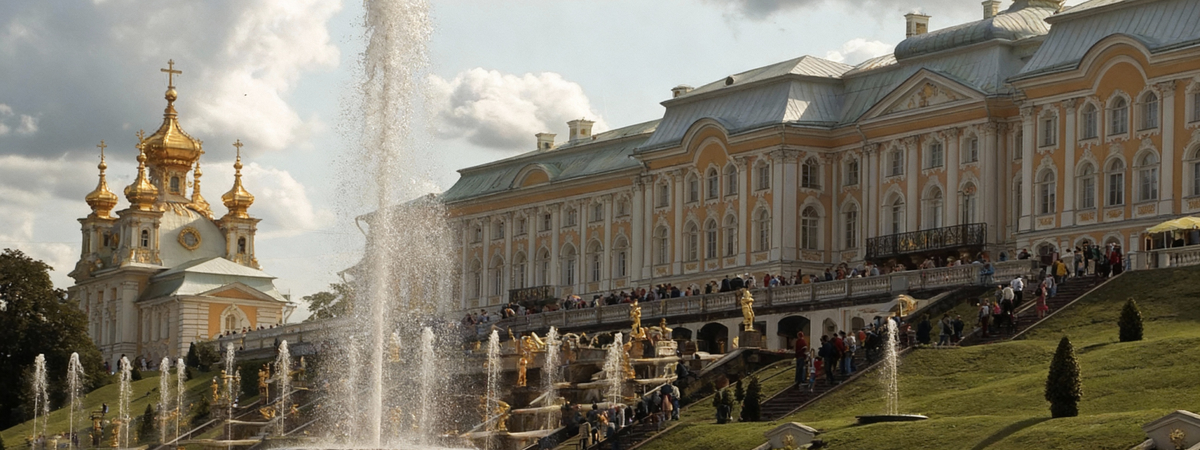 Большой Петергофский дворец - общий вид