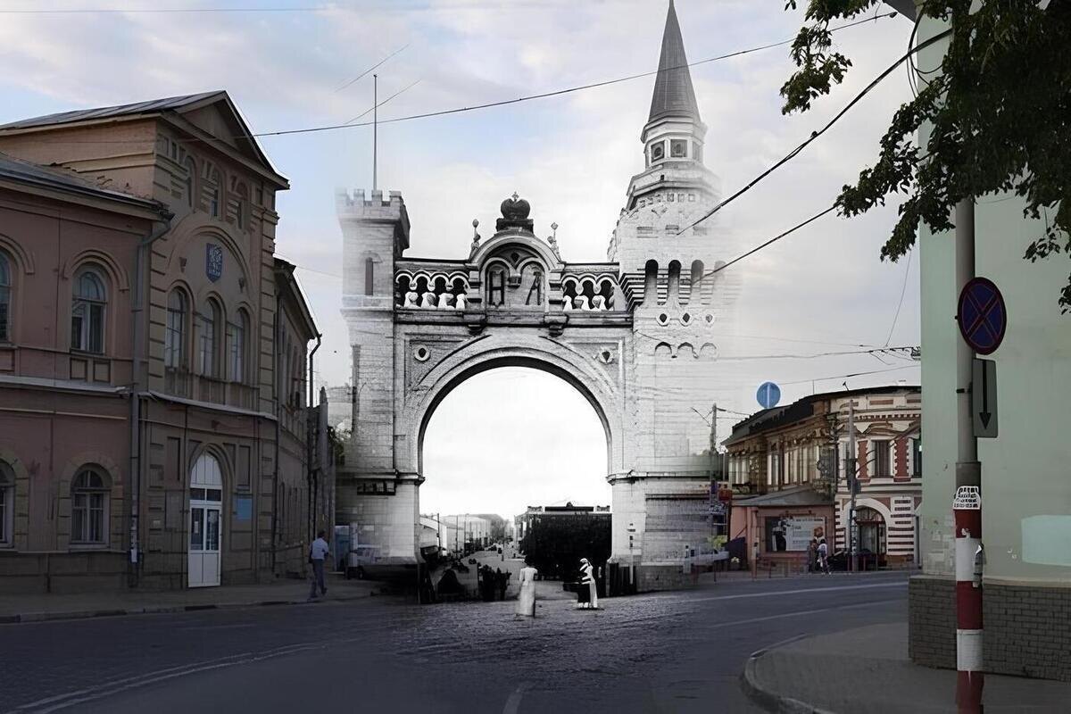 Фото Триумфальной арки в Нижнем Новгороде