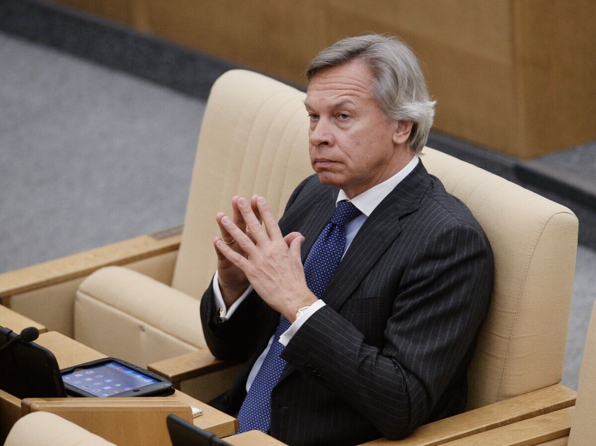    Председатель комитета Государственной Думы РФ по международным делам Алексей Пушков на пленарном заседании Государственной Думы РФ | © РИА Новости / Владимир Федоренко