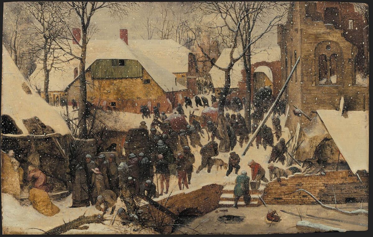 "Поклонение волхвов в снегу" Питре Брейгель старший