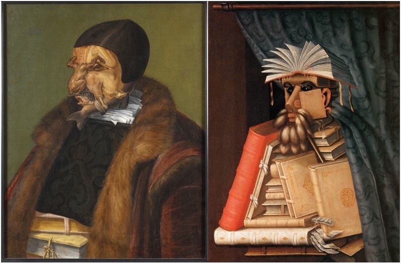 "Юрист". "Библиотекарь". Джузеппе Арчимбольдо