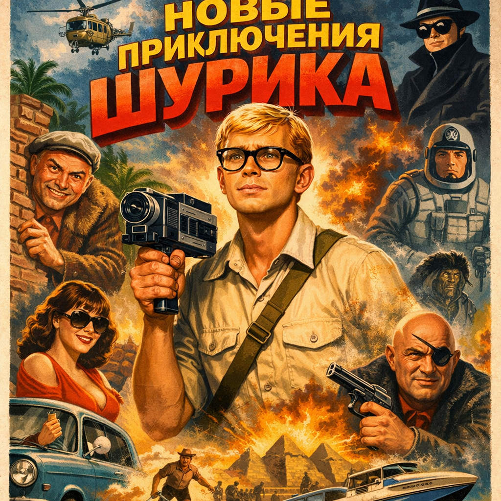 Постер к фильму, созданный с помощью нейросетей.