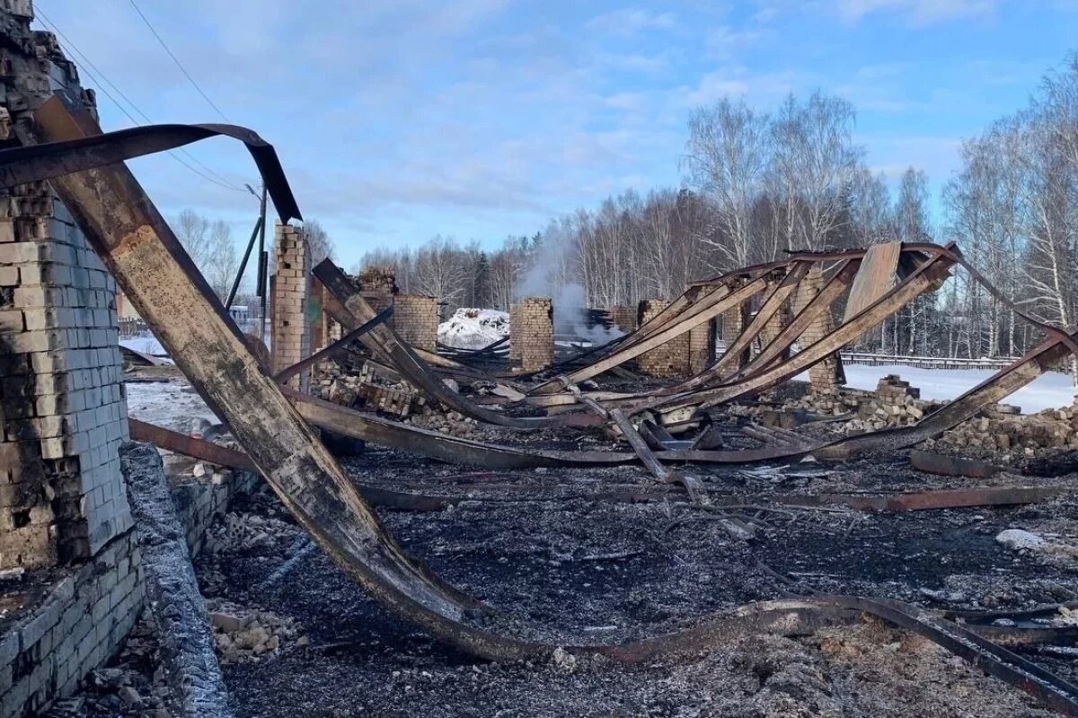    Крупный пожар уничтожил ферму со скотом в Городецком округе