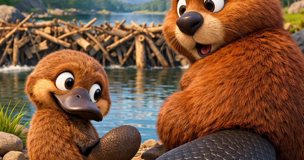 Сказка о том, как утконос маму искал