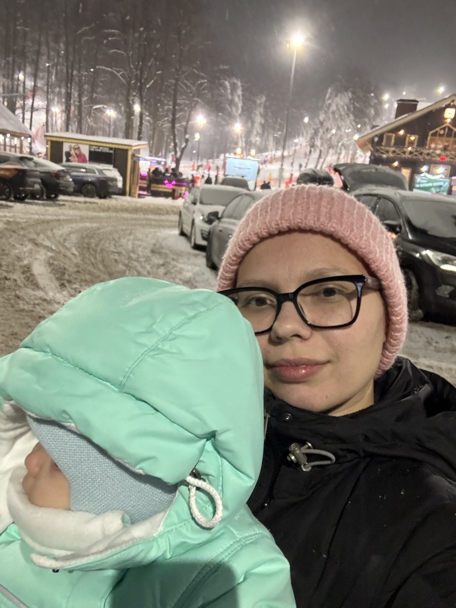 Автор на склоне в Чулково