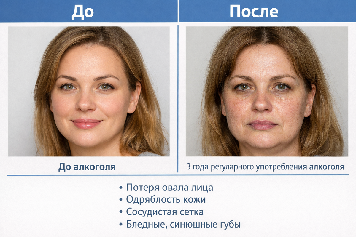 Потеря овала лица