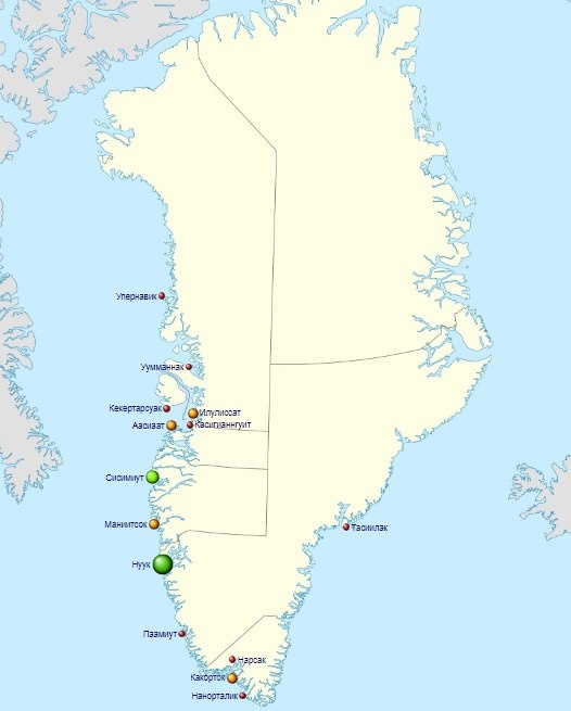 Гренландия - белое безмолвие на большей части острова
