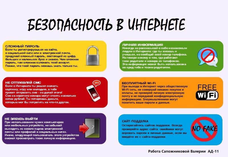 Безопастность в Интернете