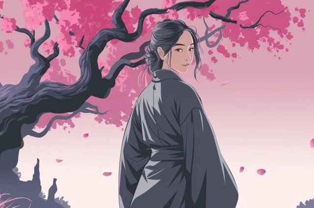    Действие книги «Лис из клана серебра» происходит в псевдо-азиатской вселенной. Фото: ideogram.ai