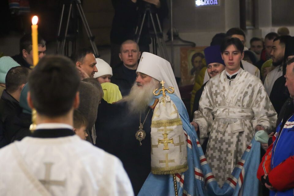    Рождественская служба в Барнауле. Источник: Виталий Барабаш