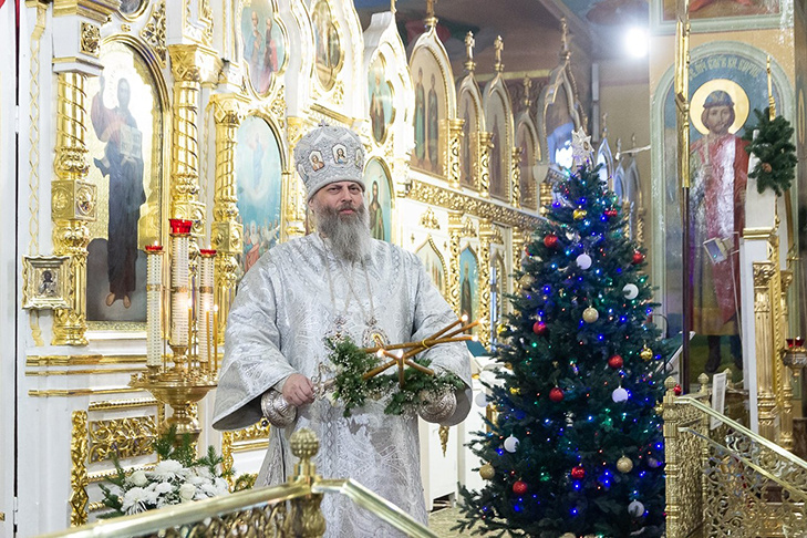 Митрополит Никодим поздравил новосибирцев с Рождеством-2026