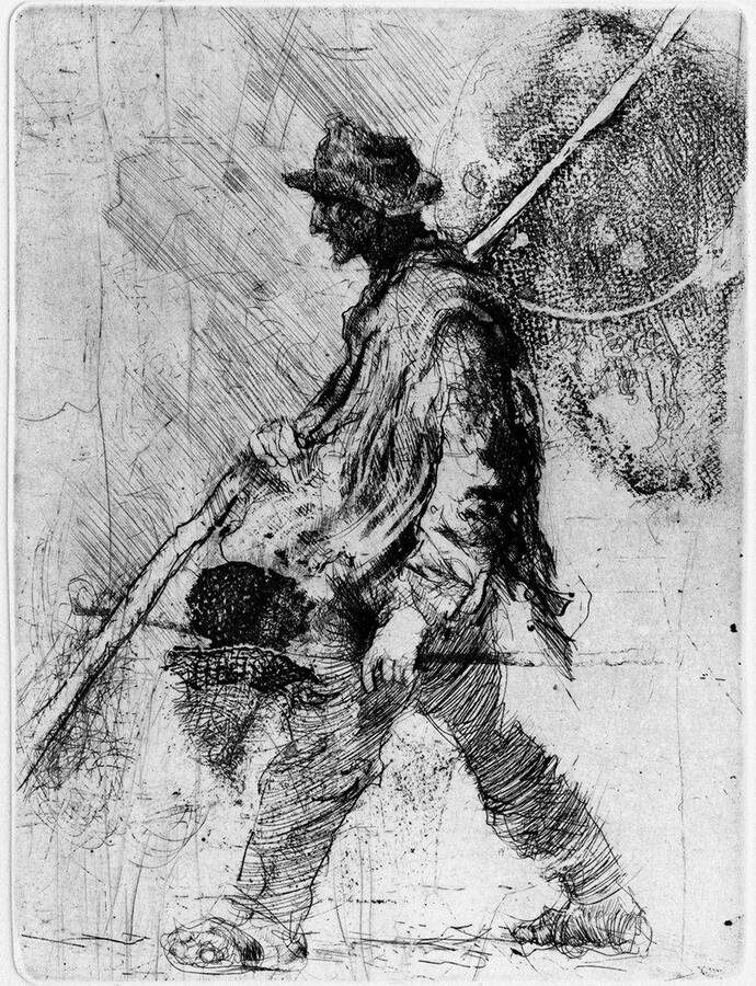 Сезон ловли. Офорт