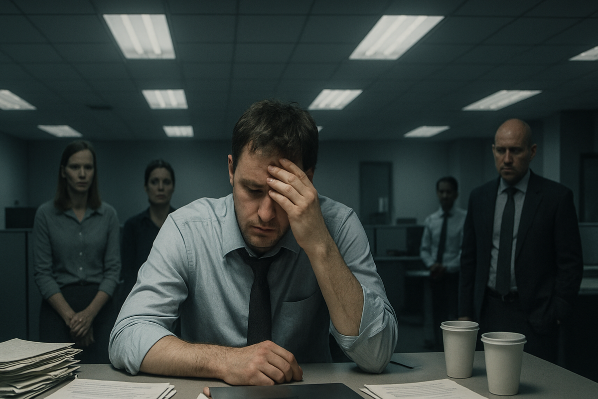 Запертый в офисе: когда коллеги видят, как твоя душа разрывается на части