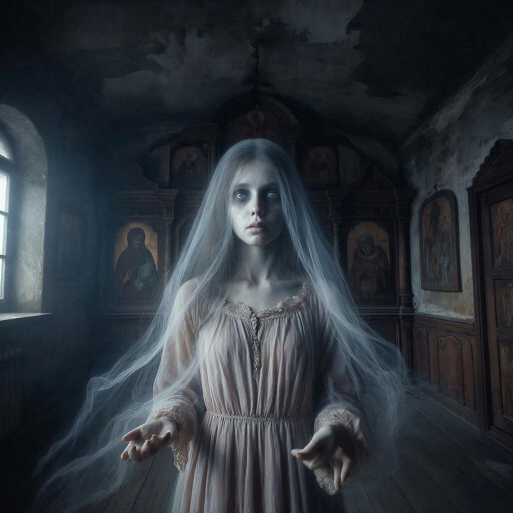 призрак молодой женщины