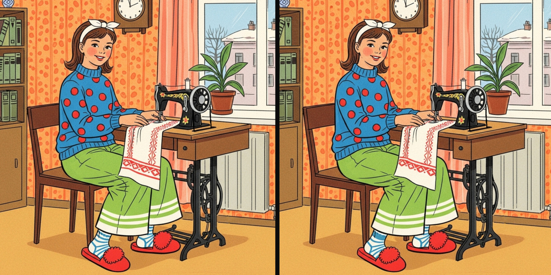 Если найдëте 12 отличий, значит, вы настоящий сыщик