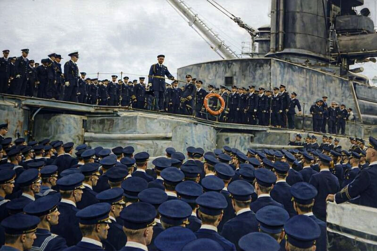 Вильгельм II обращается к офицерам Имперского флота, 1916