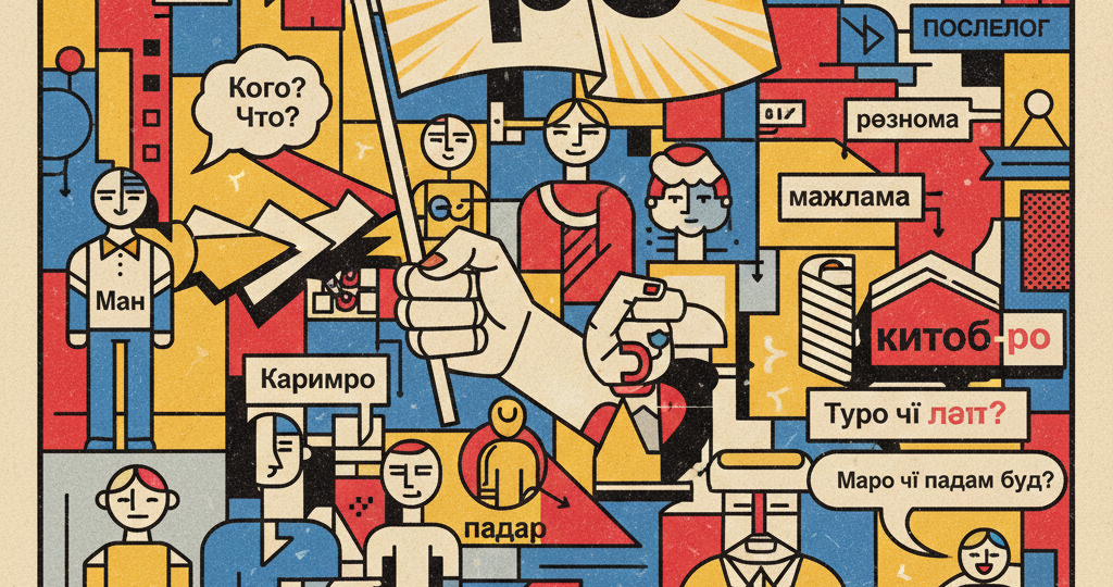 Что такое послелоги в таджикском языке?