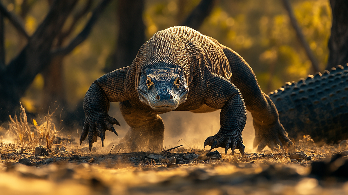 комодский варан — крупная рептилия, сохранившаяся практически неизменённой со времён динозавров. Источник фото - https://golnk.ru/88bgB