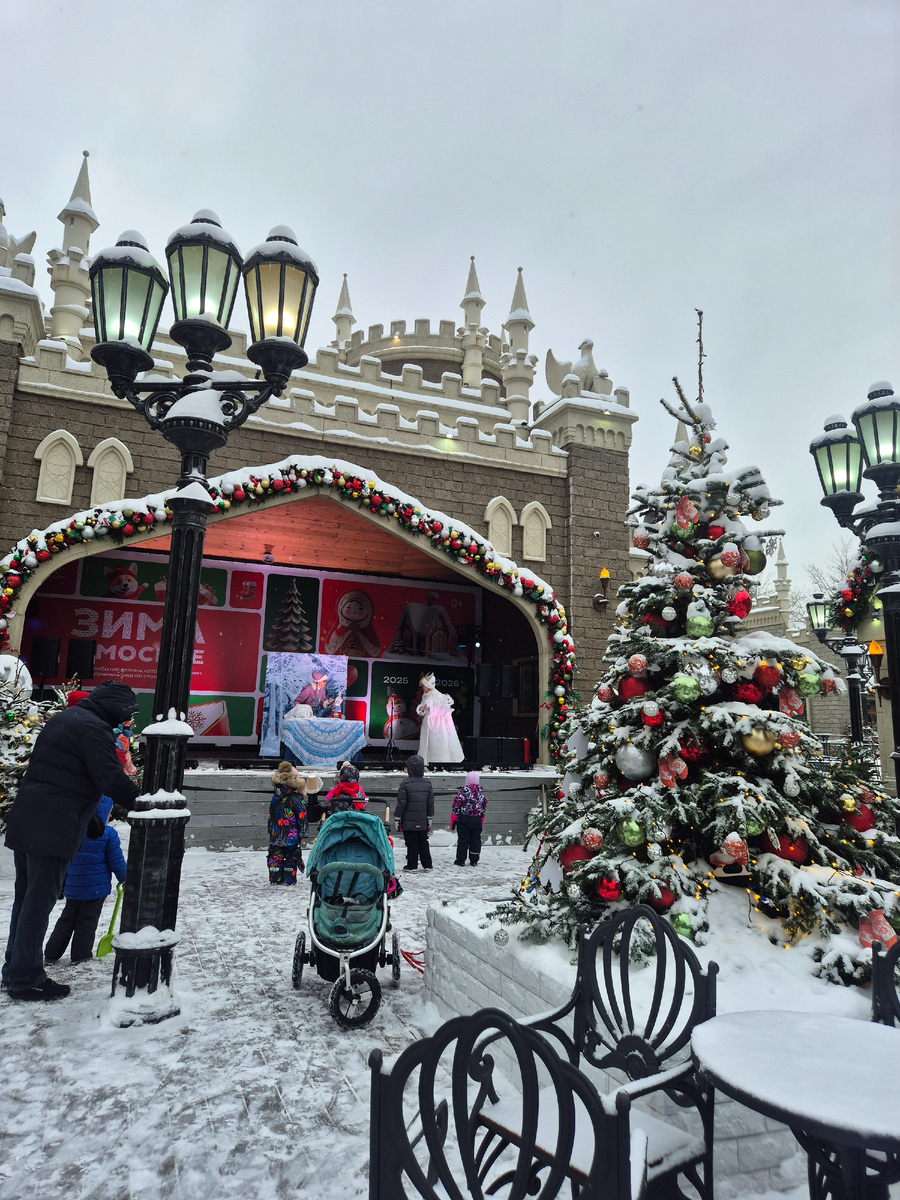 Сцена в парке "Бригантина"