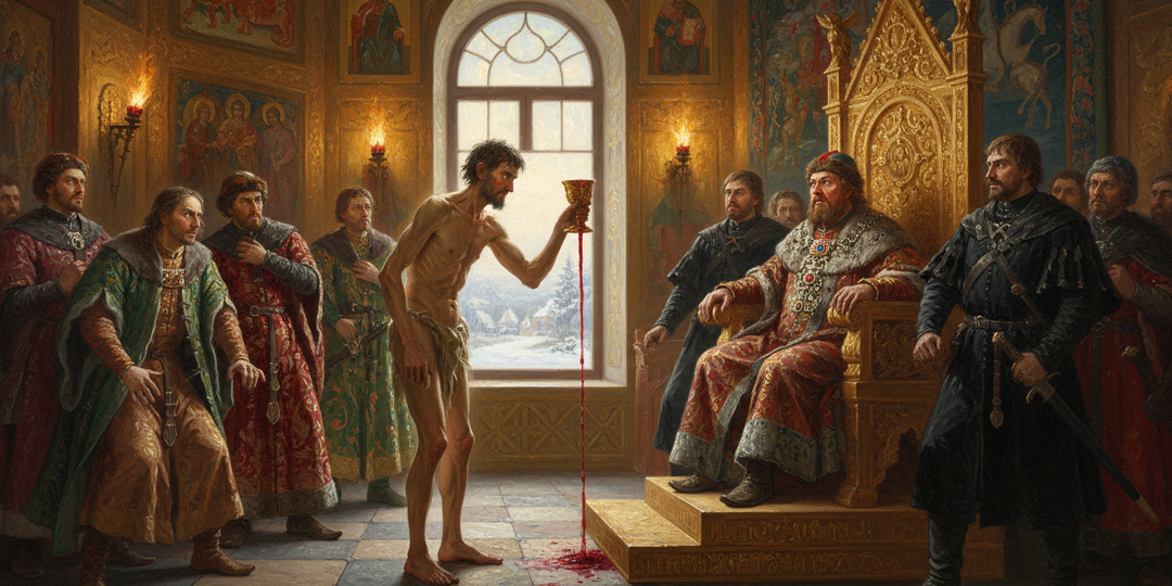 Почему Иван Грозный нёс гроб нищего, ходившего голым по Москве