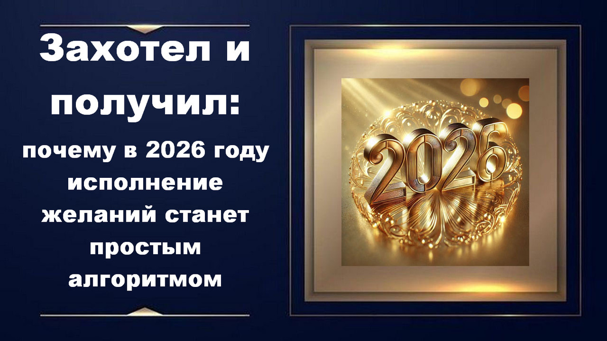 2026 исполнений желаний -простой алгоритм