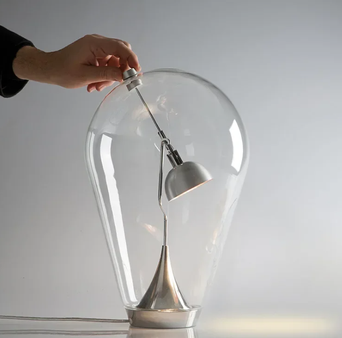 Регулируемая стеклянная настольная лампа JIANKEXING